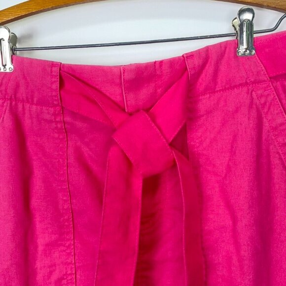 J. Crew Pink Linen Blend Skirt with Tie - Picture 5 of 10